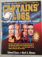 Front cover showing title, subtitle, featured Star Trek captains, authors
