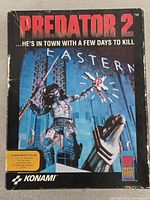 Front of Predator 2 game box for Commodore 64/128