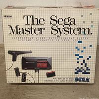 Front of Sega Master System retail box