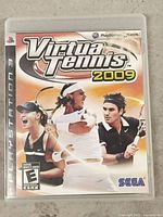 Front cover of PS3 Virtua Tennis 2009 game case