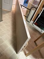 Tabletop standing on edge