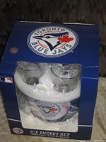 Front of sealed Toronto Blue Jays Ice Bucket Set box