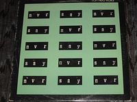 Front sleeve of Romeo Void Never Say Never EP