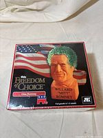 Front of sealed Chia Romney box showing product and patriotic design