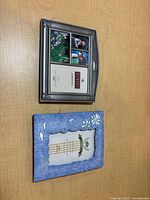 Front view of both frames, ceramic on left, metal on right