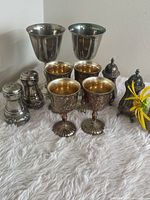Assortment showing goblets, cups and shakers