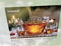 Retail box showing Savannah punch set details