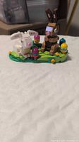 Front view assembled LEGO Easter Rabbits Display set