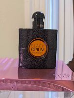 Front view of Yves Saint Laurent Black Opium 50 ml perfume bottle