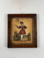 Full view of framed engraving