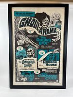 Full view of framed Ghoul-Arama poster