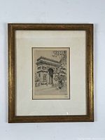 framed etching full view with frame