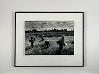 Front view of framed photograph with mat and frame