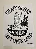 Full view of the offset print showing image and text