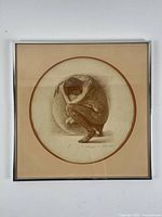 Framed print showing full view including mat and frame