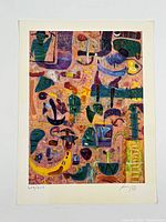 Full view of Ruben Leyva print with border, showing edition and signature