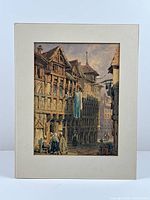 Painting in mat showing overall presentation