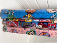 Close-up of Pokémon roll with character panels