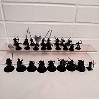 Full lot showing two rows of miniatures