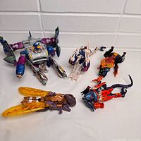 Group shot of five Beast Wars figures