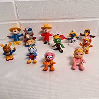 Group shot of all twelve figurines