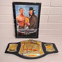 Program standing with toy belt laid in front