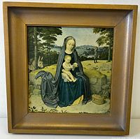 Front view of framed Gerard David print