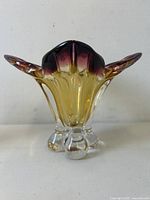 Front view showing full vase, color gradient, and footed base