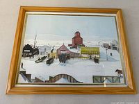 Front view of framed print