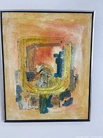 Full view of framed Tamara Rosenblatt oil painting