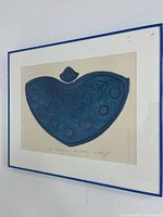 Framed silkscreen print front view