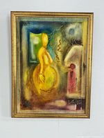 Full view of framed painting