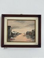 Full view of framed painting