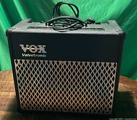 Front view showing VOX logo, Valvetronix branding and grille