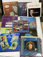 All records laid out showing front jackets