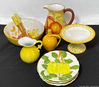 all 11 pieces grouped front view