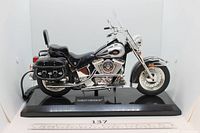 Left side view of Harley-Davidson Softail phone on base