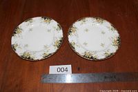 Top view of both Royal Albert Royal Ascot plates