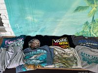 All garments laid out showing fronts