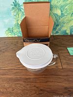Pampered Chef batter bowl with lid and original box