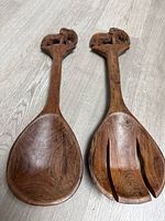 Front view of both utensils showing overall shape