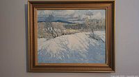 Full view of framed Tom Thomson canvas print