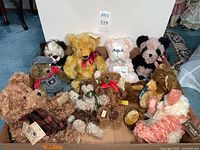 All ten bears arranged in box