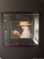 Front view of framed Nancy Noel print showing entire image, mat, and frame
