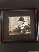 Framed Nancy Noel print showing entire piece with mat and frame