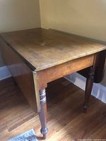 Table with leaves down showing overall structure