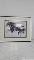 Framed horse artwork front view