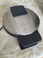 Closed Cuisinart waffle maker exterior