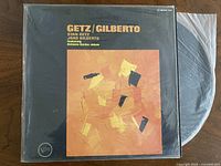Front cover of Getz/Gilberto LP in shrink wrap