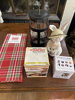 All items grouped on table